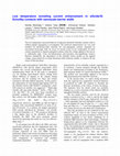 Research paper thumbnail of Low temperature tunneling current enhancement in silicide/Si Schottky contacts with nanoscale barrier width