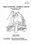 Research paper thumbnail of Truck-Other Fatal Accidents, 1980-82 (Version February 5, 1985)