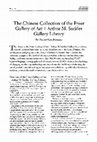 Research paper thumbnail of The Chinese Collection of the Freer Gallery of Art | Arthur M. Sackler Gallery Library