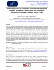 Research paper thumbnail of Moderating Effect of Financial Constraint on Relationship Between Accounting Conservatism and Investment Efficiency of Nigerian Consumer Goods Firms