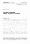 Research paper thumbnail of The Class Action Code: A Model for Civil Law Countries