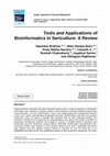 Research paper thumbnail of Tools and Applications of Bioinformatics in Sericulture: A Review