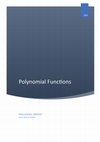 Research paper thumbnail of A Note on Polynomial Functions