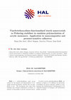 Research paper thumbnail of Vinyltriethoxysilane-functionalized starch nanocrystals as Pickering stabilizer in emulsion polymerization of acrylic monomers. Application in nanocomposites and pressure-sensitive adhesives