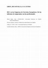 Research paper thumbnail of RSC en las Empresas de Servicios Energéticos: De los informes al compromiso con los profesionales