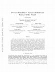 Research paper thumbnail of Pressure Data-Driven Variational Multiscale Reduced Order Models