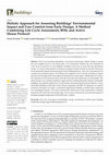 Research paper thumbnail of Holistic Approach for Assessing Buildings’ Environmental Impact and User Comfort from Early Design: A Method Combining Life Cycle Assessment, BIM, and Active House Protocol