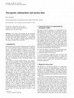 Research paper thumbnail of Therapeutic radionuclides and nuclear data