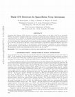 Research paper thumbnail of Thick CZT detectors for spaceborne x-ray astronomy