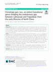 Research paper thumbnail of Primotrapa gen. nov., an extinct transitional genus bridging the evolutionary gap between Lythraceae and Trapoideae, from the early Miocene of North China