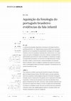 Research paper thumbnail of Aquisição da fonologia do português brasileiro: evidências da fala infantil