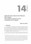 Research paper thumbnail of Síncope das vogais postônicas não finais: uma análise contrastiva entre variedades do Português