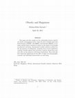 Research paper thumbnail of Obesity and happiness