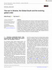 Research paper thumbnail of Ukraine Global South and the evolving global order