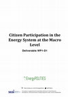 Research paper thumbnail of Citizen Participation in the Energy System at the Macro Level