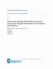 Research paper thumbnail of Noncontact Sensing of Facial Muscle Activity Using Laser Doppler Vibrometry: Time Domain Data Analysis