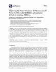 Research paper thumbnail of Improving the Flame Retardance of Polyisocyanurate Foams by Dibenzo[d,f][1,3,2]dioxaphosphepine 6-Oxide-Containing Additives