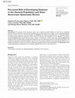 Research paper thumbnail of Perceived Risk of Developing Diabetes in the General Population and Asian Americans: Systematic Review