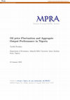 Research paper thumbnail of Oil price Fluctuation and Aggregate Output Performance in Nigeria