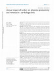 Research paper thumbnail of Annual impact of scribes on physician productivity and revenue in a cardiology clinic