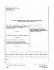 Whatcom County, Washington Superior Court - Church of the Gardens and Alvin White v. Clear Recon v. Deutsche Bank  - Plaintiffs' Opposition to Deutsche Bank Nation Trust Company as Trustee's Motions in Limine. Cover Page