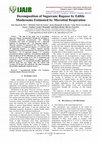 Research paper thumbnail of Decomposition of Sugarcane Bagasse by Edible Mushrooms Estimated by Microbial Respiration