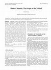 Research paper thumbnail of Hitler's Munich: The Origin of the NSDAP