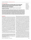 Research paper thumbnail of A unified approach and descriptor for the thermal expansion of two-dimensional transition metal dichalcogenide monolayers