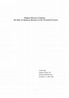 Research paper thumbnail of Nippon Electric Company: The Rise of a Japanese Business in the Twentieth Century