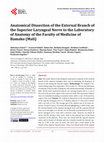 Research paper thumbnail of Anatomical Dissection of the External Branch of the Superior Laryngeal Nerve to the Laboratory of Anatomy of the Faculty of Medicine of Bamako (Mali)