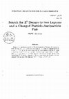 Research paper thumbnail of Search for Z(0) Decays to 2 Leptons and a Charged-Particle Antiparticle Pair