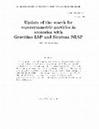 Research paper thumbnail of Update of the search for supersymmetric particles in scenarios with gravitino LSP and sleptons NLSP