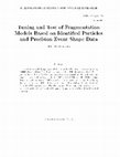 Research paper thumbnail of Tuning and test of fragmentation models based on identified particles and precision event shape data