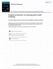 Research paper thumbnail of Foodborne botulism: an evolving public health challenge