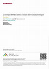 Research paper thumbnail of La temporalité des séries à l’aune des traces numériques