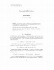 Research paper thumbnail of Generalized Derivation