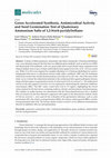 Research paper thumbnail of Green Accelerated Synthesis, Antimicrobial Activity and Seed Germination Test of Quaternary Ammonium Salts of 1,2-bis(4-pyridyl)ethane