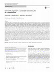 Research paper thumbnail of Community response to a sustainable restoration plan for a superfund site