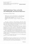 Research paper thumbnail of Adolf Lindenbaum: Notes on his Life, with Bibliography and Selected References