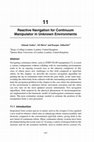 Research paper thumbnail of Reactive Navigation for Continuum Manipulator in Unknown Environments