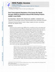 Research paper thumbnail of Post-Transcriptional Regulation of the Human Mu-Opioid Receptor (MOR) by Morphine-Induced RNA Binding Proteins hnRNP K and PCBP1