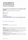 Research paper thumbnail of The response of buried pipes to UK standard traffic loading