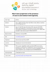 Research paper thumbnail of Mach wave properties in the presence of source and medium heterogeneity