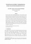 Research paper thumbnail of Parental income and children's smoking behaviour: evidence from the British Household Panel Survey