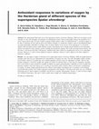 Research paper thumbnail of Antioxidant responses to variations of oxygen by the Harderian gland of different species of the superspecies Spalax ehrenbergi