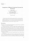 Research paper thumbnail of Comparison of different production processes for bioethanol