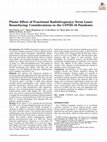 Research paper thumbnail of Plume Effect of Fractional Radiofrequency Verus Laser Resurfacing: Considerations in the COVID‐19 Pandemic