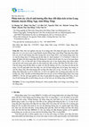 Research paper thumbnail of Phân tích các yếu tố ảnh hưởng đến thay đổi diện tích cù lao Long Khánh, huyện Hồng Ngự, tỉnh Đồng Tháp