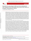 Research paper thumbnail of Reproductive phenological shifts and other phylogenetic trait changes in the Arbutoideae (Ericaceae) in the context of drought, seed predation, and fire