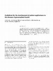 Research paper thumbnail of A platform for the development of patient applications in the domain of personalized health